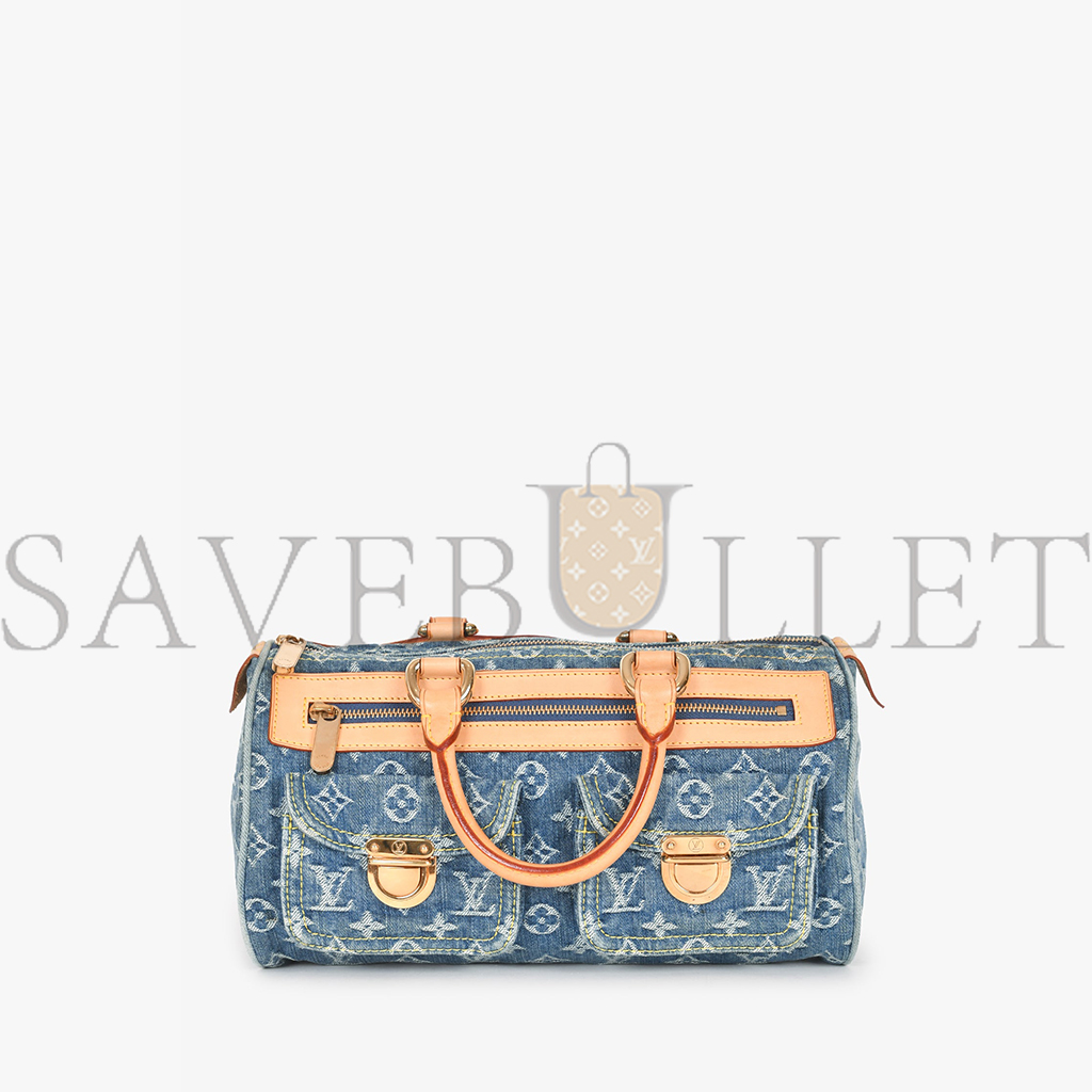 l**is V*t*n monogram denim neo speedy bag m95019 (30*17*15cm)